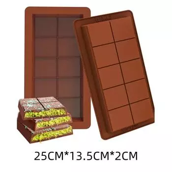 2 ШТ. Форма для шоколада Прямоугольная силиконовая форма Пищевой силикон Сделай сам Ручной сэндвич Домашние инструменты Принадлежности для выпечки Изготовление конфет