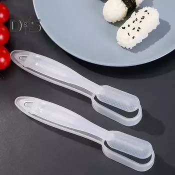 2 шт., формы для приготовления суши с длинной ручкой, Нелипкие отличные инструменты для приготовления суши в японском стиле, инструменты для приготовления обеда и суши белый