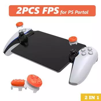 2 шт. FPS Performance Thumbsticks для Playstation Portal, PS Portal PS5 Accessories Аналоговый джойстик, высокие захваты для джойстика оранжевый