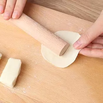 2 шт. французская скалка без заусенцев, с антипригарным покрытием, легко чистить, нелегко сломать, деревянный валик для помадки M