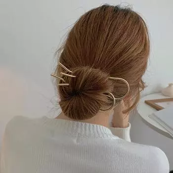 2 шт. Французские шпильки для волос 5,5 дюйма Металлические U-образные заколки для волос Винтажные шпильки для волос для французской ракушки для женщин Девушек Подарки для прически