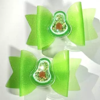 2 шт. Фруктовые Рыбий Хвост ПВХ Желейные Банты Заколки для Волос для Девочек Водонепроницаемые Зажимы для Волос Летние Аксессуары для Волос для Бассейна