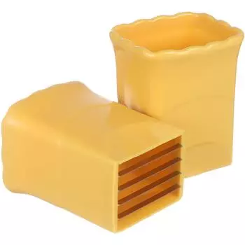 2 шт. Фруктовый слайсер для дома и ресторана, ручной овощечистка, арбуз, клубника, инструмент для клубники жёлтый