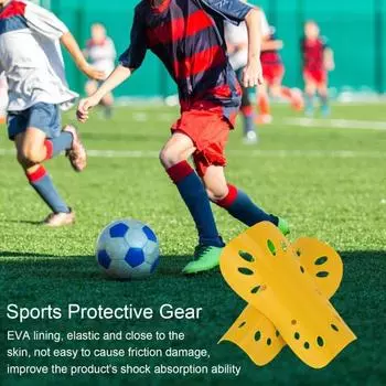 2 шт. футбольные щитки для детей и взрослых, мягкие амортизирующие накладки на голень с мягкой подкладкой из этиленвинилацетата, предотвращают травмы, профессиональные вставки, футбольные виды спорта Kid чёрный