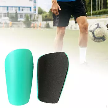 2 шт., футбольные щитки для голени, компактные спортивные, маленькие, удобные, защита ног, футбольные тренировки зелёный