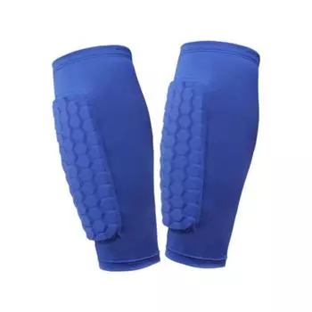 2 шт. футбольные щитки для голени, сотовые защитные накладки для бега, поддержка голени S B1M6 Black-S