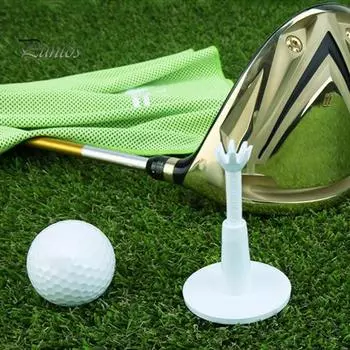 2 шт. футболка для гольфа с регулируемой высотой основания 53 мм, тренировочное пособие для гольфа, тренировочное поле для гольфа, крытый и открытый гибкий резиновый держатель мяча для гольфа, аксессуары для гольфа белый