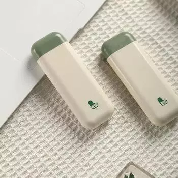 2 шт. футляр для таблеток с 3 отделениями, выдвижной, портативный, небольшой, контейнер для таблеток, влагостойкий, для ежедневного использования, портативный