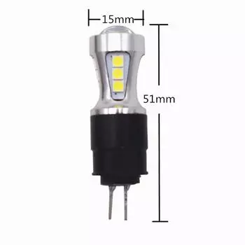 2 шт. G4 Hp24w LED 12V Белый 3030 18SMD светодиод Для Citroen c5 и peugeot 3008 светодиодные ДХО Дневные ходовые огни