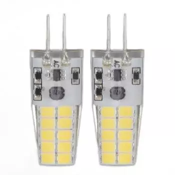 2 шт. G4 светодиодная лампа 12 В 2 Вт белый свет энергосберегающая светодиодная лампа для офиса, зала, бара, дома