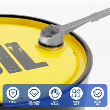 2 шт. гаечный ключ для крышки бочки с маслом, ключ для пробки бочки из алюминиевого сплава, портативный ключ для открывания бочек, ручной инструмент, не серебряный