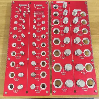 2 шт., гайка и болт, резьбовой проверяющий идентификатор, алюминиевый сплав, портативный домашний красный