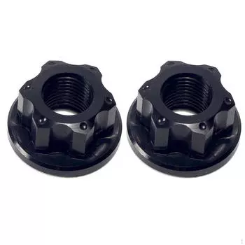 2 шт. гайки оси ступицы колеса велосипеда, задняя гайка M10 для велосипеда, веревочная гайка чёрный