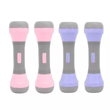 2 шт. Гантели Удобная рукоятка Легко чистить 1 кг 1,5 кг 2 кг Гантели с регулируемым весом для женщин Ha Roseate