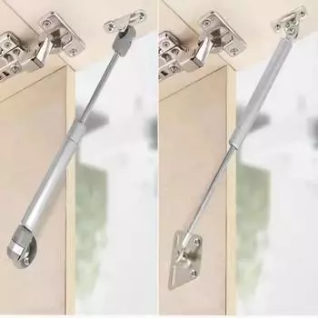 2 шт. газовая пружина шкафа петля медный сердечник дверной подъемник поддержка гидравлические кухонные дверные петли шкафа мебельная фурнитура фурнитура Iron