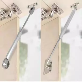 2 шт. газовая пружина шкафа петля медный сердечник дверной подъемник поддержка гидравлические кухонные дверные петли шкафа мебельная фурнитура фурнитура Iron