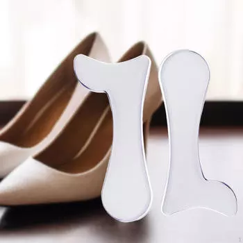 2 шт., гелевые стельки для поддержки высокого каблука, портативные многофункциональные подушечки, фасциит Clear S