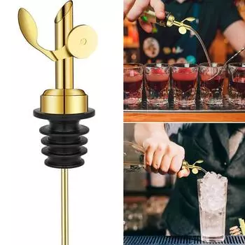 2 шт. герметичный резиновый носик для заливки масла, герметичный пищевой автоматический перекидной дозатор для бутылки уксуса, кухонные инструменты 2pcs серебряный