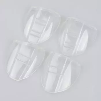 2 шт., гибкие прозрачные защитные очки для глаз, боковые защитные очки, универсальные противотуманные очки S