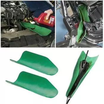 2 шт. Гибкий инструмент для слива масла, складная многоразовая воронка для замены масла, универсальная, не допускающая проливания, для легковых и грузовых автомобилей, направляющая масляная направляющая, дефлекторная доска красный