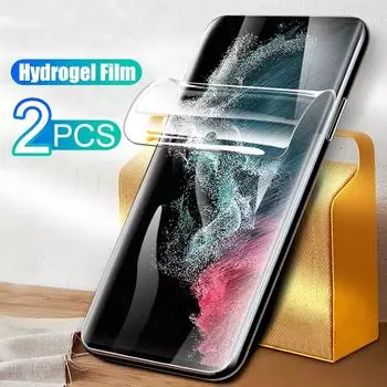 2 шт. гидрогелевая пленка с полным покрытием для Samsung Galaxy S22 Ultra 5G, защитная пленка для экрана Samsung S22ultra S 22 Plus + 5G, защитная пленка