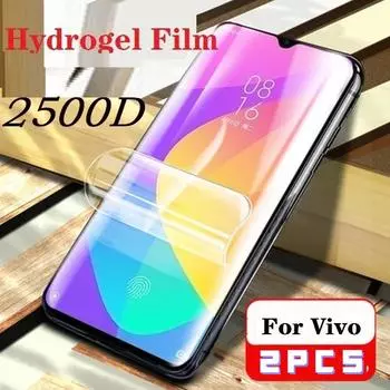 2 шт. гидрогелевая пленка Vivo S18Pro S17 S16 S15 S12 S10 S9 S7 S6 S1 Pro T1 T2 U10 V11 V17 V23 V20 Pro V20se V21 Pro Защитная пленка для экрана For VIVO V23 Pro чистый