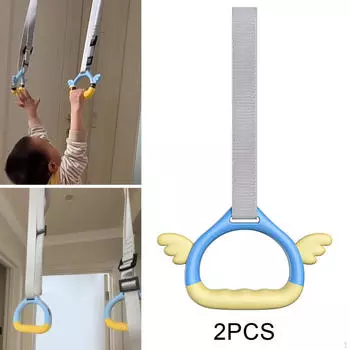 2 шт. гимнастические кольца для детей многофункциональные профессиональные с ремнями для упражнений