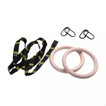 2 шт. гимнастические кольца для подтягивания нескользящие спортивные тренировочные кольца для всего тела