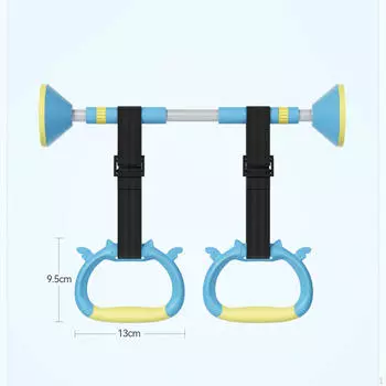 2 шт. Гимнастические кольца для упражнений для детей Многофункциональный тренажерный зал Подтягивание Полный синий
