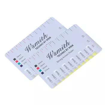 2 шт. гитарные струны линейка для измерения высоты тона струн измерительный инструмент гитарные линейки