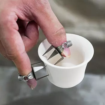 2 шт. Глазурованные зажимы Керамика Глина Глазурь Фарфор Ремесла Инструменты Портативный Металл Легкий