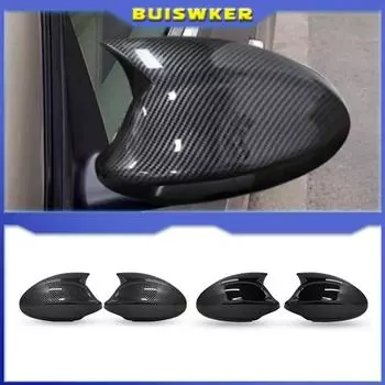 2 шт. глянцевые черные боковые накладки на зеркала заднего вида для BMW E90 E91 2005-2007 E92 E93 2006-2009 E81 E82 E88 E87 E88 Внешние детали автомобиля