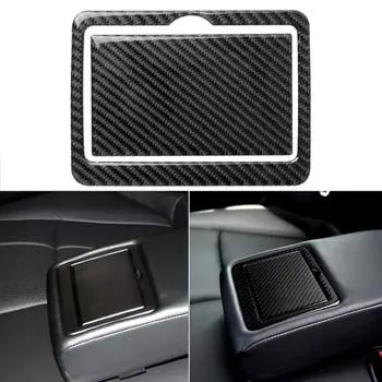 2 шт. глянцевый автомобильный чехол, простая в установке отделка, покрытие из углеродного волокна сзади