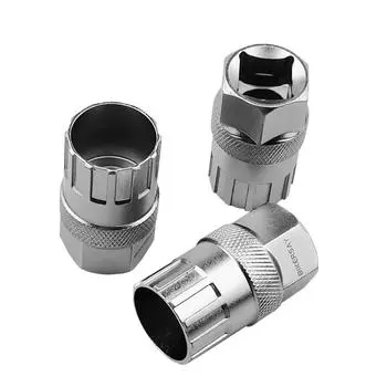 2 шт. гнездо для вращающегося маховика велосипеда инструмент для снятия маховика велосипеда серебристый (БТ013А)