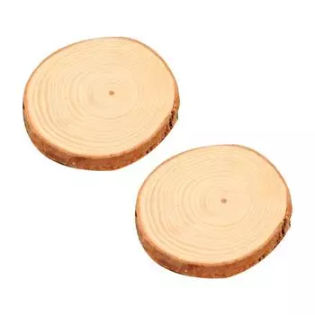 2 шт., годовые кольца ручной работы, ломтики сосновой стружки, деревянные подставки, декор, реквизит S