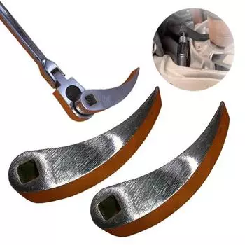 2 шт. головка-адаптер для лома, нержавеющая, устойчивая к коррозии, регулируемая угловая головка, сверхпрочная, тяжелая оранжевый