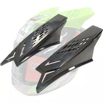 2 шт. гоночные ушные рожки для мотоциклетного шлема, рога в стиле панк, аксессуары для скутера, мотоцикла, пит-байка темно-синий