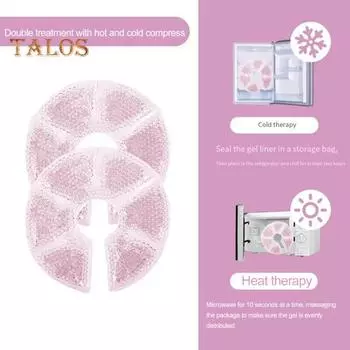 2 шт., горячие и холодные пакеты для лечения груди, улучшающие поток молока, гель, холодный компресс, многоразовые грелки для нагрубания, закупорки протоков, облегчение боли в сосках синий