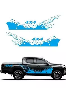 2 шт., графическая виниловая наклейка, наклейка на грузовик, автостайлинг, украшения, аксессуары для пикапа Dodge 4x4 Off Road
