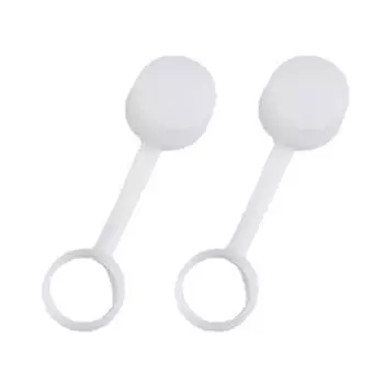 2 шт., грязевые колпачки, пищевой класс, не содержит BPA, термостойкие, с хорошим уплотнением, пылезащитные, силиконовые, грязевые колпачки для бутылок с водой белый