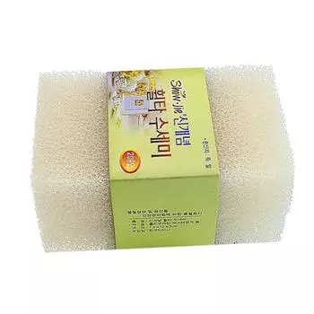 2 шт., губчатая щетка для мытья посуды, кухонная ткань для очистки масла, средства для удаления грязи 2pcs белый