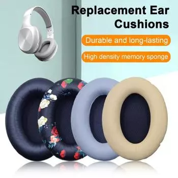 2 шт. губчатые амбушюры для наушников, сменные амбушюры, износостойкие, безопасные для кожи, простые в установке, гарнитура, уши