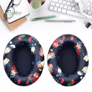 2 шт. губчатые амбушюры для наушников, сменные износостойкие, безопасные для кожи, простые в установке амбушюры для гарнитуры для QC25/15/2 AE2 чёрный