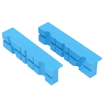 2 шт. Губки тисков ABS 5,5 дюйма Магнитные защитные накладки с канавками для тисков Комплект для зажима