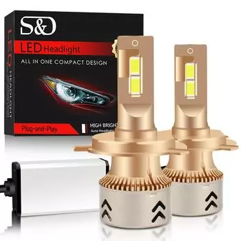 2 шт. H11 H4 H7 светодиодный 12 В Мини 9005 9006 9012 фара Canbus лампа 25000 лм высокая яркость H1 H8 H9 Hb3 Hb4 Hir2 светодиодная автомобильная лампа Turbo Csp H1