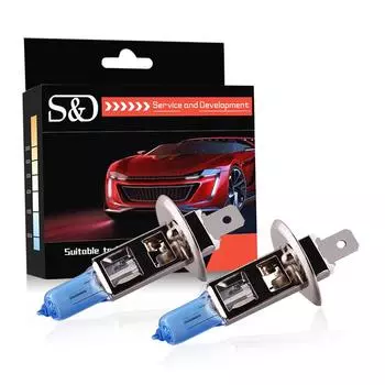 2 шт. H1 H3 55 Вт 100 Вт галогенные автомобильные фары супер яркие автомобильные лампы 12 В фары белые H1 55W