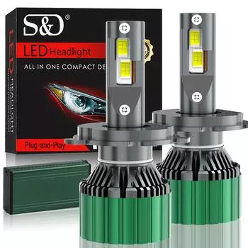 2 шт. H1 H4 H7 светодиодные Canbus H8 H11 9005 HB3 9006 HB4 9012 Hir2 H3 CSP диодные турбо светодиодные лампы для фар комплект 120 Вт 60000 лм 12 В 24 В 6500 К автомобильные фары 9005 HB3