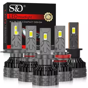 2 шт. H1 H4 H7 светодиодный Canbus H8 H11 9005 HB3 9006 HB4 9012 Hir2 Turbo светодиодный светильник для фар 130 Вт 32000LM 12 В 24 В 6500 К комплект автомобильной лампы H1
