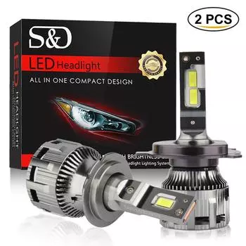 2 шт. H1 H4 HB2 9003 H7 светодиодные автомобильные лампы 60 Вт H8 H11 фары дальнего и ближнего света лампы 10000 лм 9012 Hir2 HB3 9005 HB4 9006 автомобильные фары для авто фар 6000 К H1