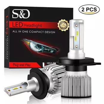 Светодиодные лампы для фар, 2 шт, 12 В, 50 Вт 9005 HB3